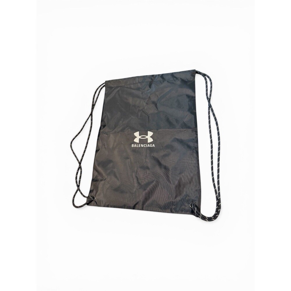 Balenciaga x Under Armour Black Drawstring Sackpack Gym Bag